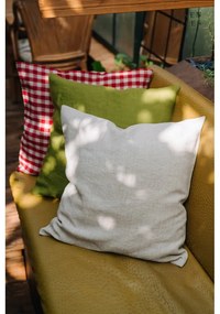 Lniana poszewka na poduszkę 50x50 cm Red Gingham – Linen Tales