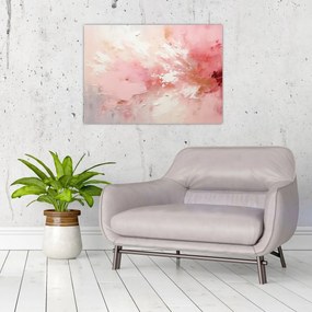 Obraz - Różowa abstrakcja (70x50 cm)
