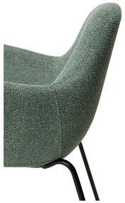 Jasnozielony fotel z materiału bouclé Zimmer – DAN-FORM Denmark