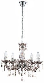 LAMPA SUFITOWA WISZĄCA EBT003-5CP GREY