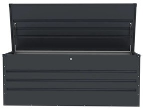 Antracytowa skrzynia ogrodowa Max C – Rojaplast