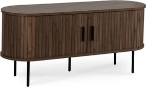Szafka RTV do Salonu Dwudrzwiowa TRISH 120 cm Orzech Japandi