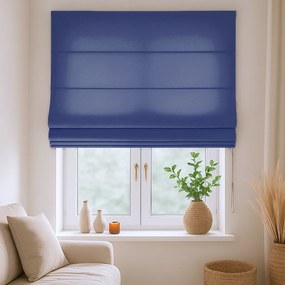 Roleta rzymska na wymiar granatowa EFE bez wzorów - do 200 cm