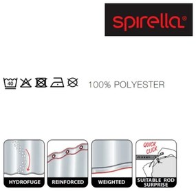 Zasłona prysznicowa 180x200 cm Primo – Spirella