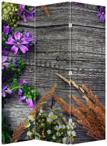 Parawan - Kwiaty polne (126x170 cm)