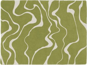 Zielono-kremowy koc 150x200 cm Felu – noo.ma