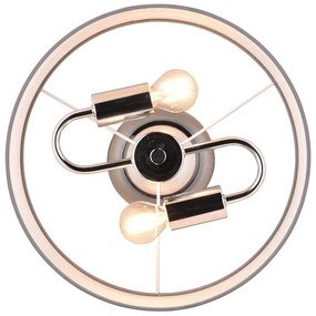 Szara lampa sufitowa ø 30 cm Davos – Trio