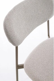 Jasnobrązowe tapicerowane krzesło Inka – Yes Everyday