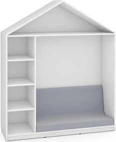 Domek - biblioteczka Feria biały