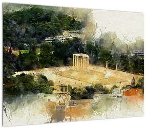 Obraz - Świątynia Zeusa, Ateny, Grecja (70x50 cm)
