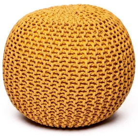 Musztardowy puf Bonami Essentials Jagger