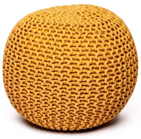 Musztardowy puf Bonami Essentials Jagger
