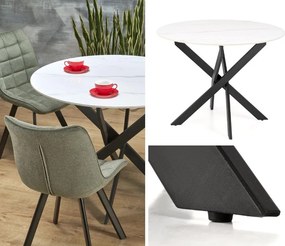 Okrągły stół Edgar 2 Halmar z blatem ze spieku