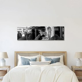 Obraz - Charles Chaplin w Pradze (170x50 cm)