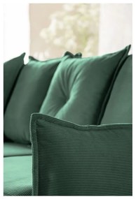 Zielony sztruksowy rozkładany narożnik (strona zmienna) Lazy Lukka – Miuform