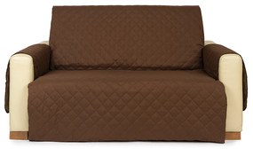 4Home Narzuta na kanapę 2-osobową Doubleface brązowa/beżowa, 140 x 220 cm