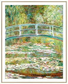 Obraz 40x50 cm Monet: Japanese Footbridge