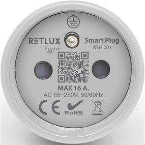 Retlux RSH 201 Inteligentne gniazdko z połączeniem Wi-Fi i Bluetooth