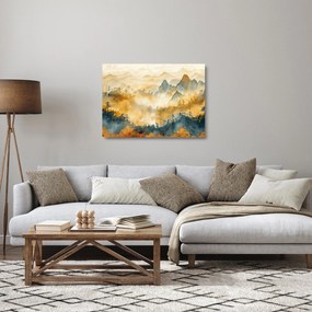 Obraz na szkle - Góry, akwarela (70x50 cm)