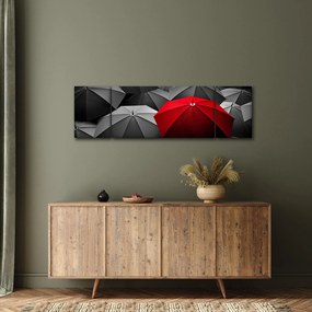 Obraz otwartych parasoli (170x50 cm)