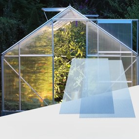 Poliwęglan komorowy MARK 4mm, 60,5x121x0,4cm, 14 szt., przezroczysta Jurhan