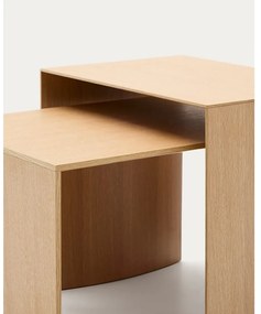 Stolik w dekorze dębu 40x55 cm Litto – Kave Home