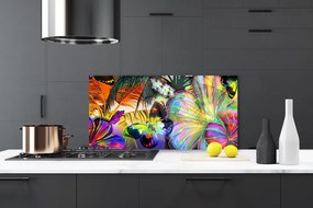 Panel Szklany Eteryczna Wizja Motyli i Piór