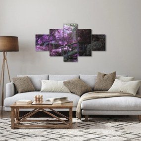 Obraz - fioletowe drzewa (125x70 cm)