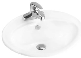 Mexen Selma umywalka wpuszczana w blat 56 x 46 cm, biała - 25085600