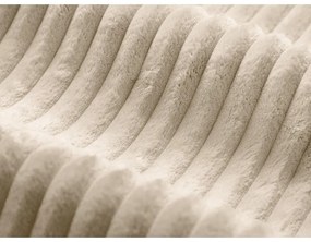 Beżowy sztruksowy puf Dia – Micadoni