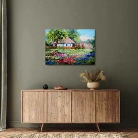 Obraz na szkle - Domek (70x50 cm)