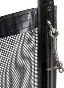 Outsunny Bezpieczny Płot Basenowy dla Dzieci - 4 Aluminiowe Elementy, Texline, Czarny, 365x126cm