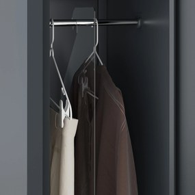 Szafka pracownicza metalowa antracytowa KACPER II 1 Plus 400 x 1800 x 500 mm