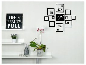 Stylowy zegar na ścianę nowoczesny naklejany ozdobne elementy dekoracyjny
