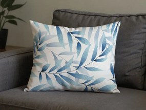 Zestaw 2 sztuk dekoracyjnych poszewek na poduszkę z mikrofibry KOVENDI 50x70 cm, niebiesko-biała