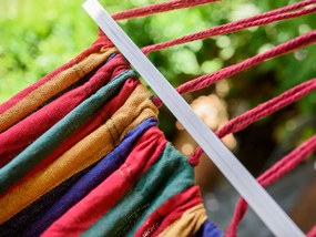 Kolorowy hamak z poduszką HAMAK dla 2 osób 190x150 cm