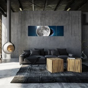Obraz - Ziemia w zaćmieniu Księżyca (170x50 cm)