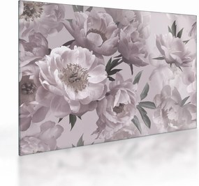 Obraz na szkle - Vintage kwiaty piwonii (70x50 cm)
