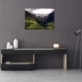 Obraz - Dolina pod górami (70x50 cm)