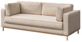 Beżowa aksamitna sofa 222 cm Celerio – Ame Yens