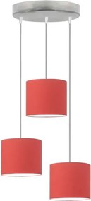 Skandynawska lampa wisząca na srebrnym stelażu - S9-B29