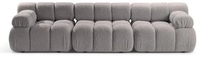 Jasnoszara sofa modułowa z materiału bouclé 282 cm Bellis – Micadoni Home