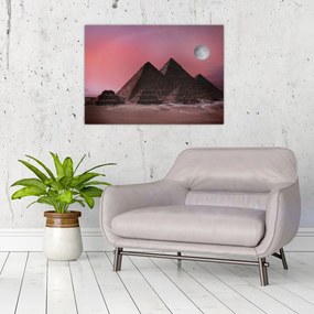 Obraz na szkle - Piramidy w Gizie, Egipt (70x50 cm)