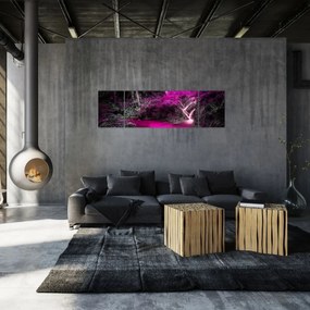 Obraz - Różowy las (170x50 cm)