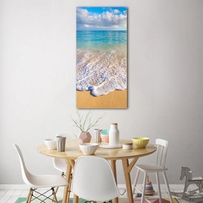 Foto obraz szklany pionowy Tropikalna plaża