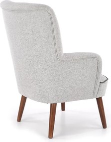 Fotel wypoczynkowy na drewnianych nogach Bishop