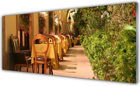 Szkło Ozdobne do Kuchni Stylowa Kawiarnia Uliczna