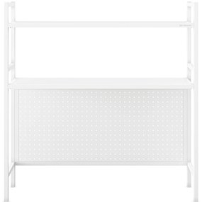 Metalowa nadstawka na biurko JENNY, 950 x 980 x 220 mm, biała