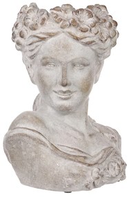 Betonowa obudowa Bysta głowa kobiety, średnica 23cm, 23 x 17 x 30 cm