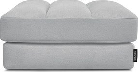 Jasnoszary aksamitny podnóżek Sierra – Bobochic Paris